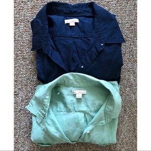 Set of 2 GAP long sleeve button ups